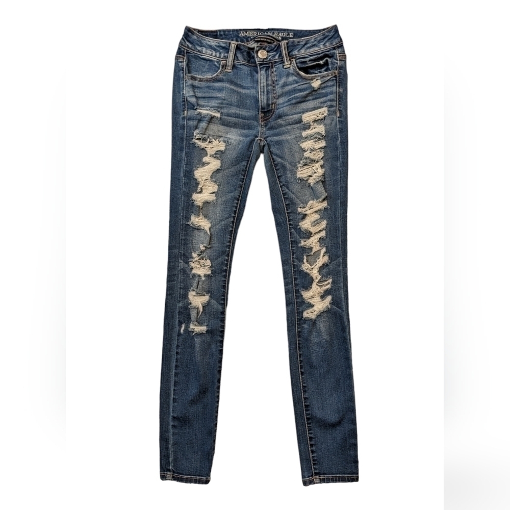 American Eagle super stretch super hi-rise jegging sz 2